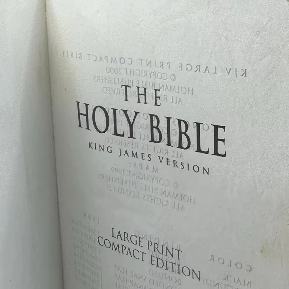 Vintage Holman Bible Publishers The Holy Bible KJV Large Print Compact Leather